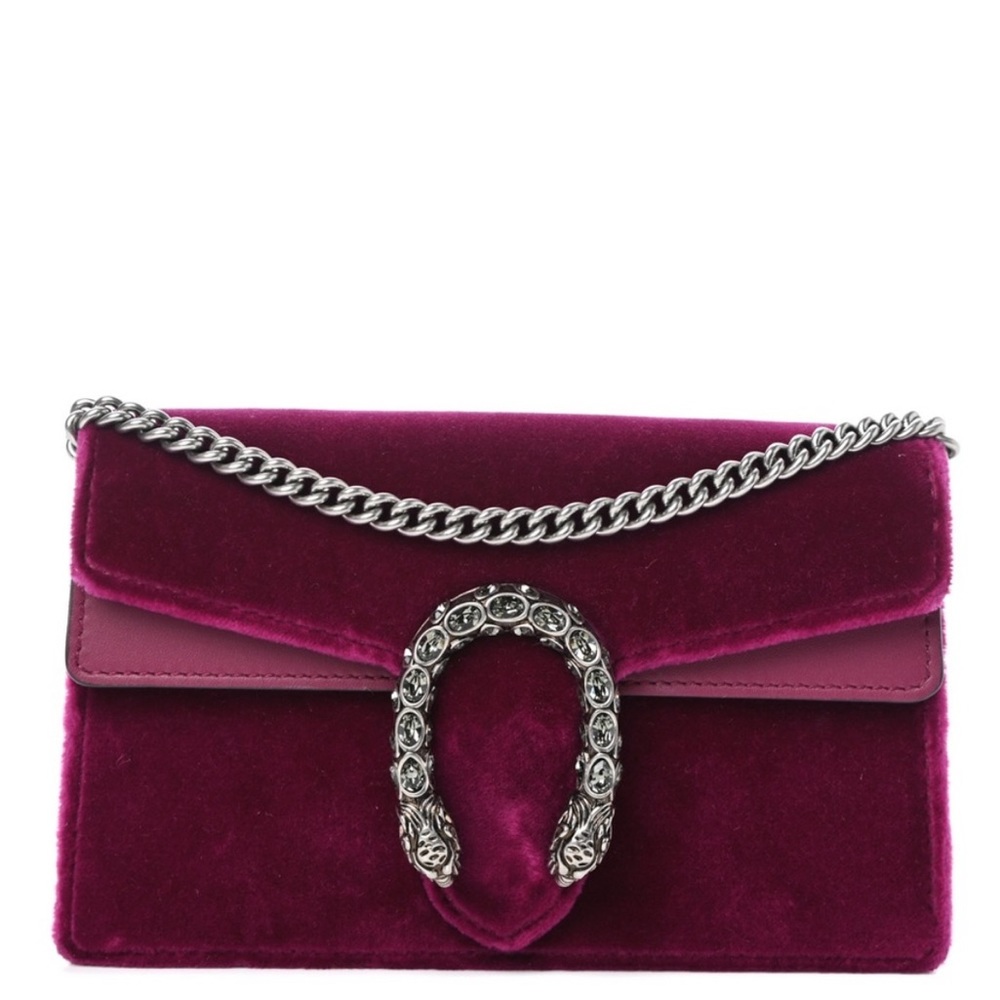 GUCCI SUPER MINI VELVET DIONYSUS